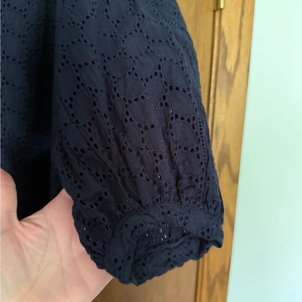 Navy Blue Women's Top - Picture 3 of 4